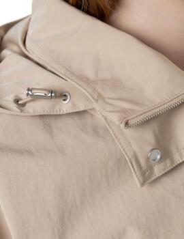 Chaqueta Calvin Klein de mujer holgada con capucha de nailon