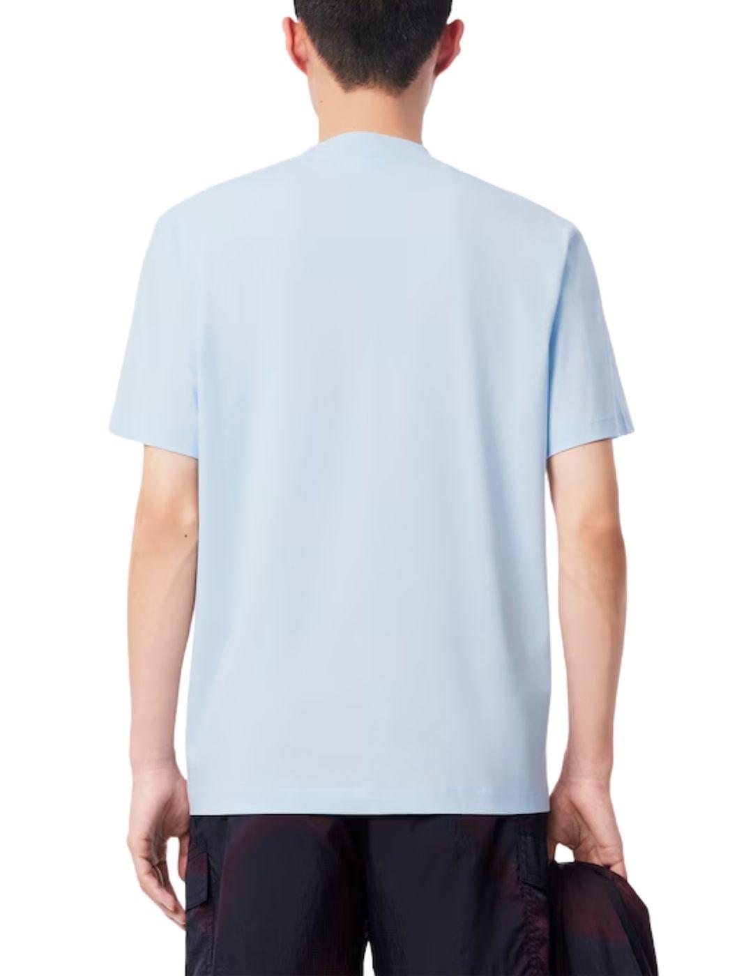 Camiseta Lacoste bordada de manga corta para hombre