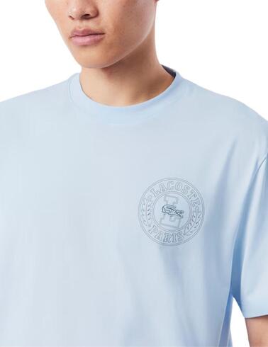 Camiseta Lacoste bordada de manga corta para hombre