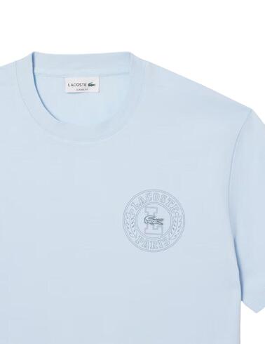 Camiseta Lacoste bordada de manga corta para hombre