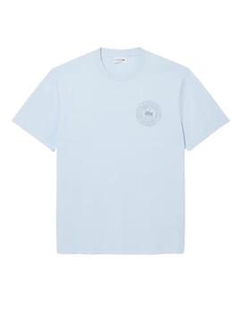 Camiseta Lacoste bordada de manga corta para hombre