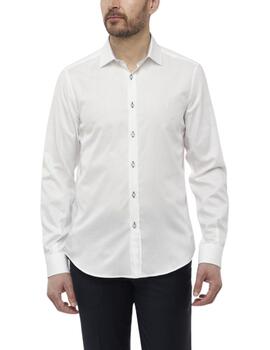 Camisa Florentino regular fit de popelín  para hombre blanca
