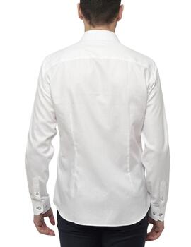 Camisa Florentino regular fit de popelín  para hombre blanca