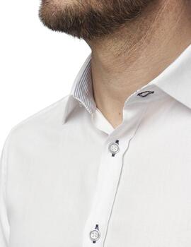 Camisa Florentino regular fit de popelín  para hombre blanca