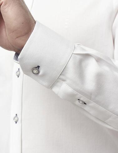 Camisa Florentino regular fit de popelín  para hombre blanca