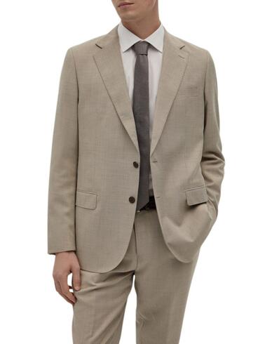 Traje Decenio de hombre de corte slim fit en beige