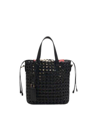 Bolso mini maleta Lion of Porches tejido con dos asas