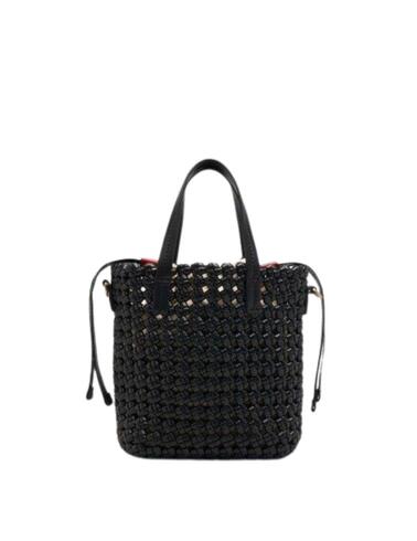 Bolso mini maleta Lion of Porches tejido con dos asas