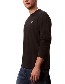 Camiseta Calvin Klein de manga larga con tejido estructurado
