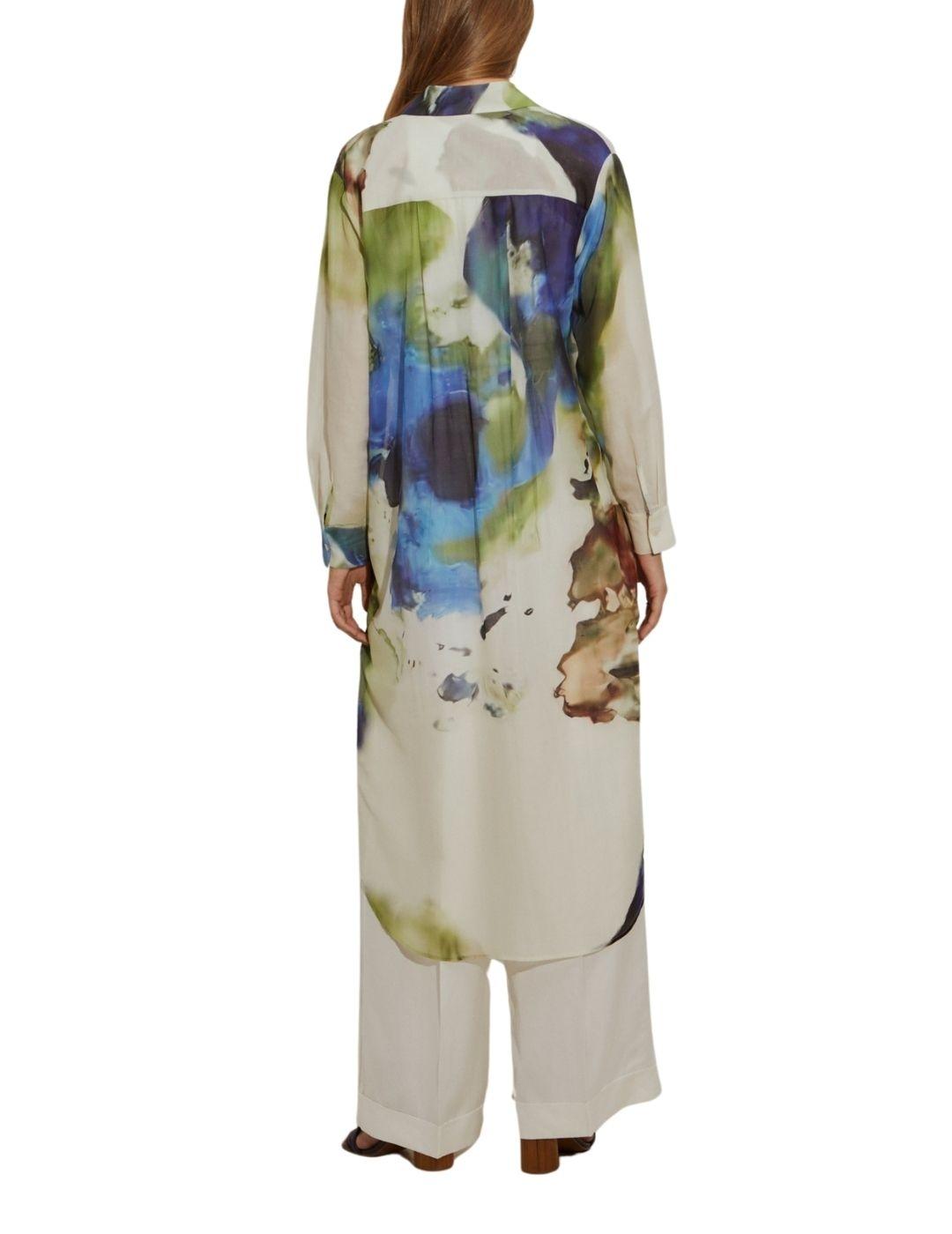 Camisa larga Lion of Porches de mujer estampado abstracto