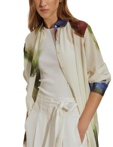 Camisa larga Lion of Porches de mujer estampado abstracto