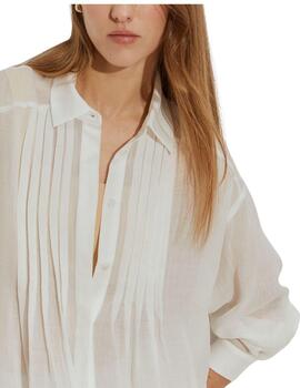 Camisa larga Lion of Porches de mujer de ramio y lyocell