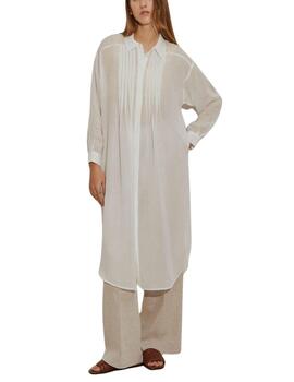 Camisa larga Lion of Porches de mujer de ramio y lyocell