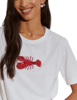 Camiseta Lion of Porches de mujer con aplique langosta