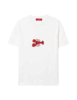 Camiseta Lion of Porches de mujer con aplique langosta