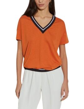 Camiseta Liion of Porches de mujer con escote a pico