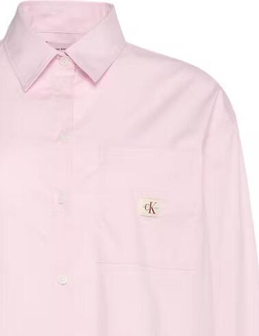 Camisa Calvin Klein holgada de manga larga de mujer
