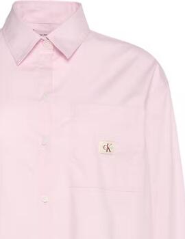 Camisa Calvin Klein holgada de manga larga de mujer