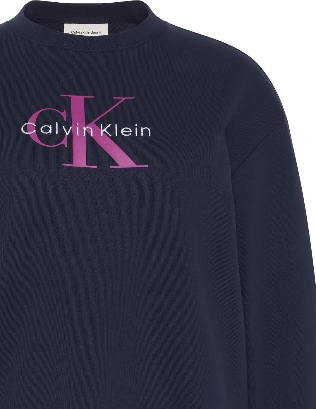 Sudadera Calvin Klein de mujer holgada con logotipo