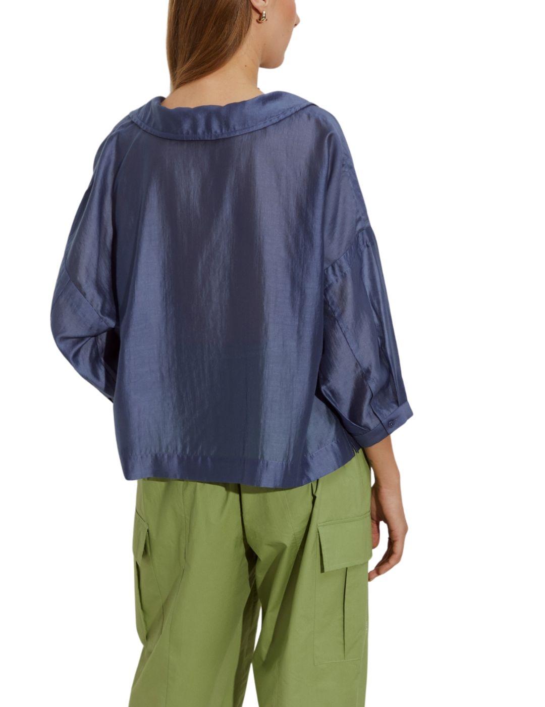 Blusa Lion of Porches oversize de lyocell para mujer