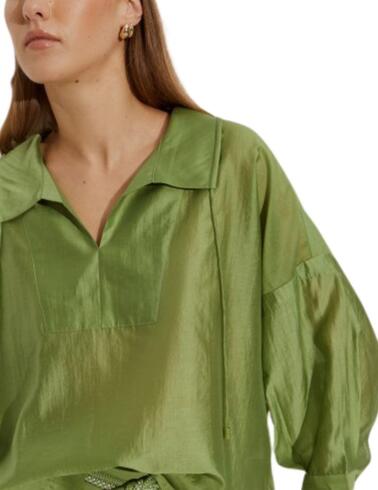 Blusa Lion of Porches oversize de lyocell para mujer