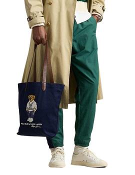 Bolso tote Polo Ralph Lauren con parche de Osito