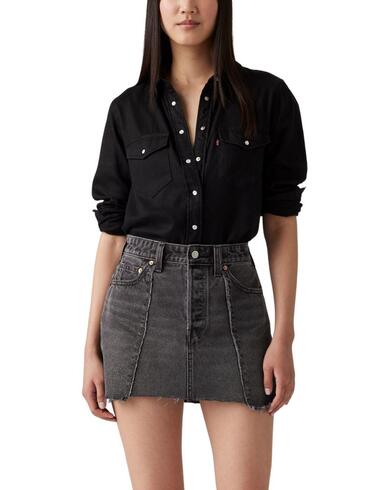Camisa vaquera Levi's® Essential Western Dark Ages de mujer