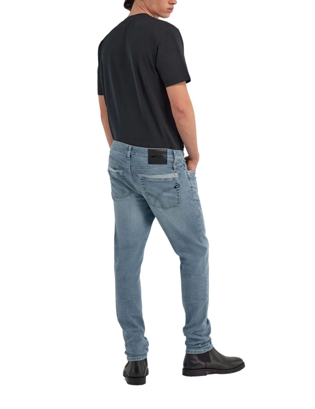 Pantalón vaquero Gas Jeans Sax Zip Plus 65ML de hombre