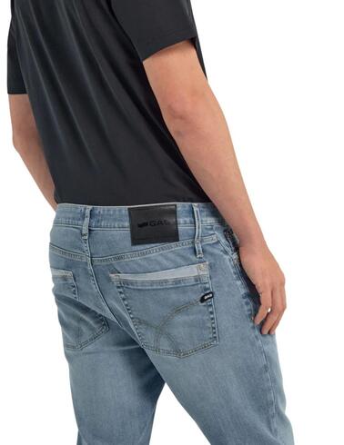 Pantalón vaquero Gas Jeans Sax Zip Plus 65ML de hombre