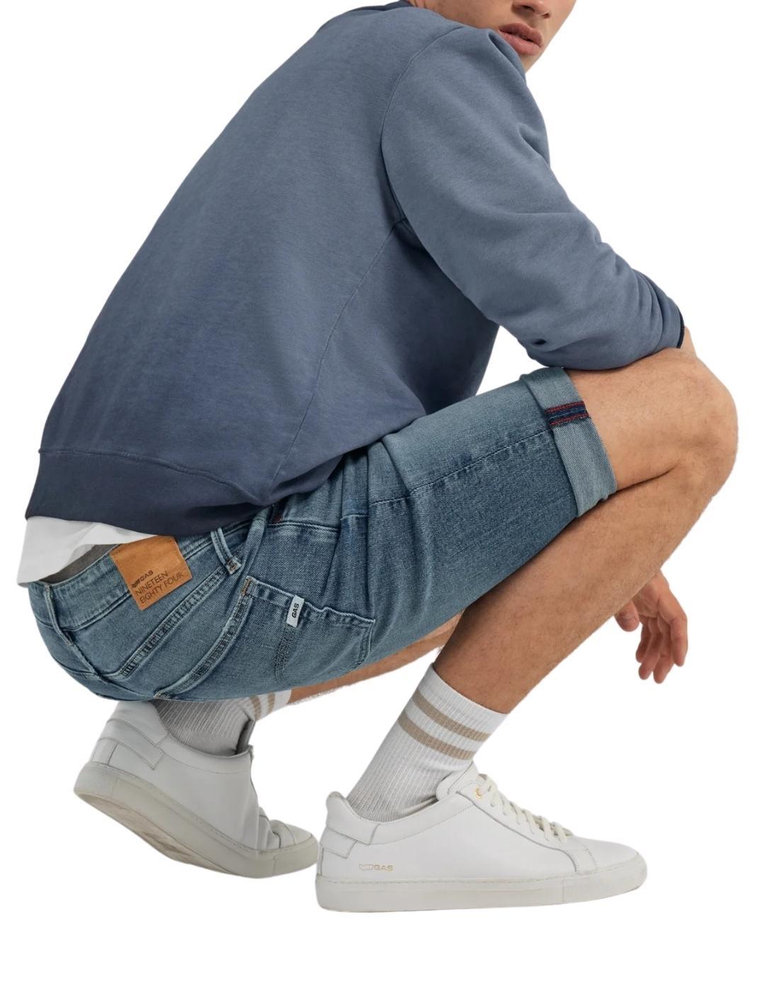 Pantalón corto vaquero Gas Albert short Rev de hombre 15MM