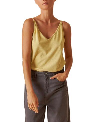 Camiseta Indi & Cold de mujer de tirantes y escote a pico