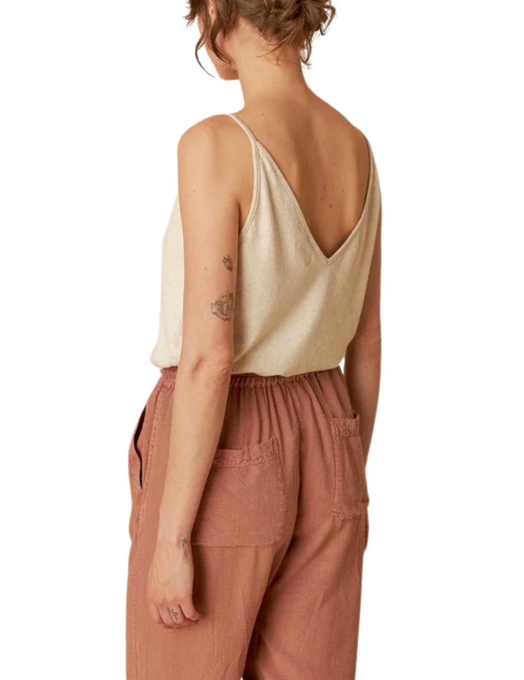 Camiseta Indi & Cold de mujer de tirantes y escote a pico