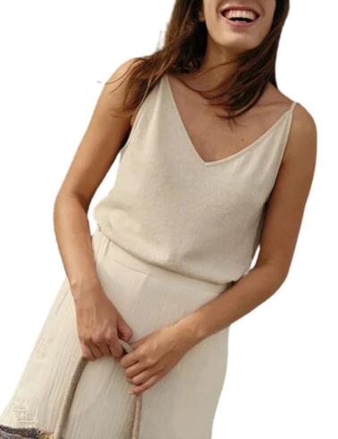 Camiseta Indi & Cold de mujer de tirantes y escote a pico