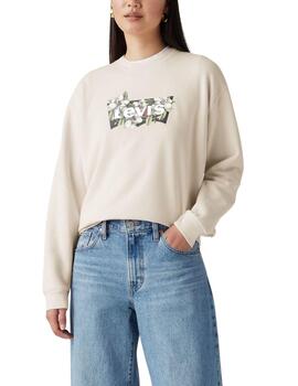 Sudadera Levi's® de cuello redondo para mujer con logotipo