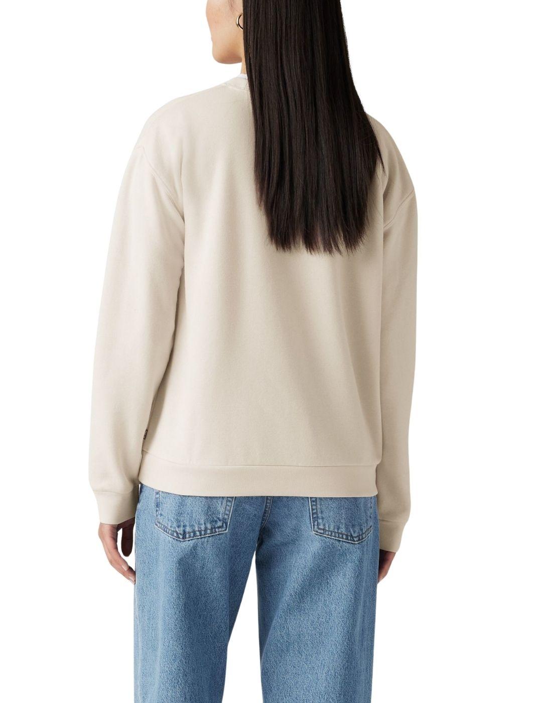 Sudadera Levi's® de cuello redondo para mujer con logotipo