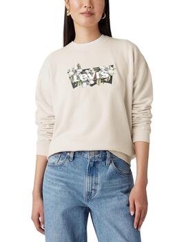 Sudadera Levi's® de cuello redondo para mujer con logotipo