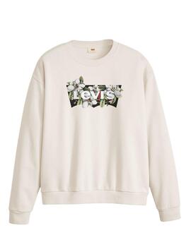 Sudadera Levi's® de cuello redondo para mujer con logotipo