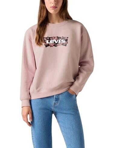 Sudadera Levi's® de cuello redondo para mujer con logotipo