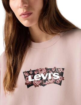 Sudadera Levi's® de cuello redondo para mujer con logotipo