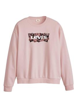 Sudadera Levi's® de cuello redondo para mujer con logotipo