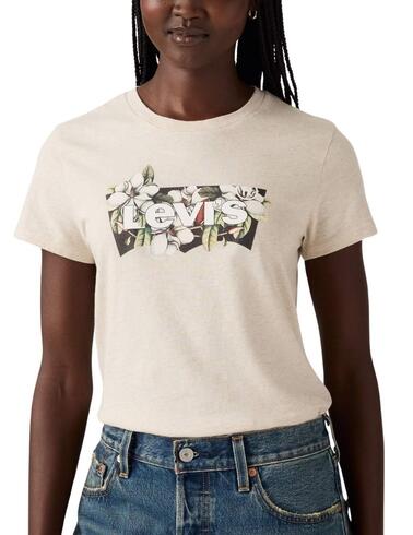 Camiseta Levi's® The Perfect Tee de mujer Magnolia Otmeal