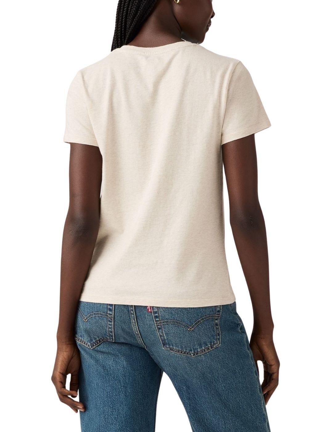 Camiseta Levi's® The Perfect Tee de mujer Magnolia Otmeal