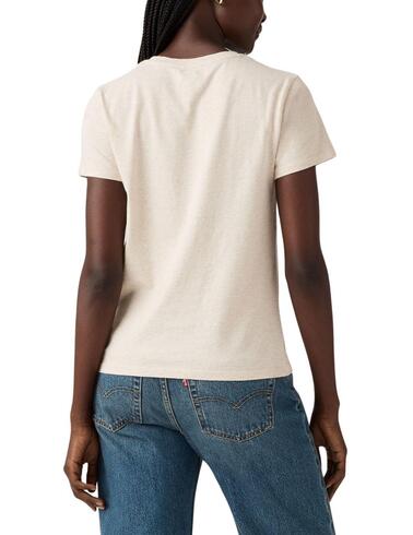 Camiseta Levi's® The Perfect Tee de mujer Magnolia Otmeal