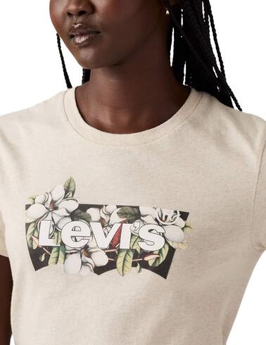 Camiseta Levi's® The Perfect Tee de mujer Magnolia Otmeal