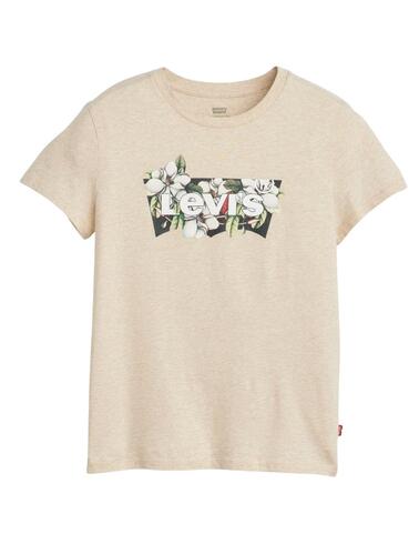 Camiseta Levi's® The Perfect Tee de mujer Magnolia Otmeal