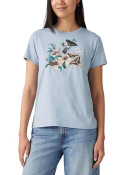 Camiseta Levi's® The Perfect Tee de mujer Lily Dusti Blue
