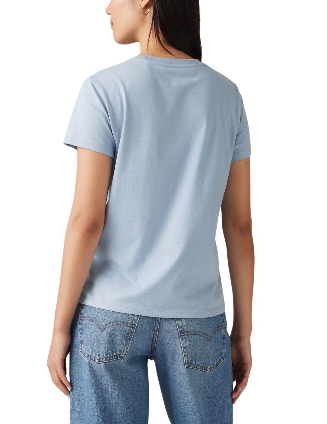 Camiseta Levi's® The Perfect Tee de mujer Lily Dusti Blue