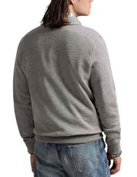 Sudadera Polo Ralph Lauren sudadera gris con media cremaller