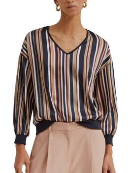 Blusa fluida Lion of Porches a rayas para mujer