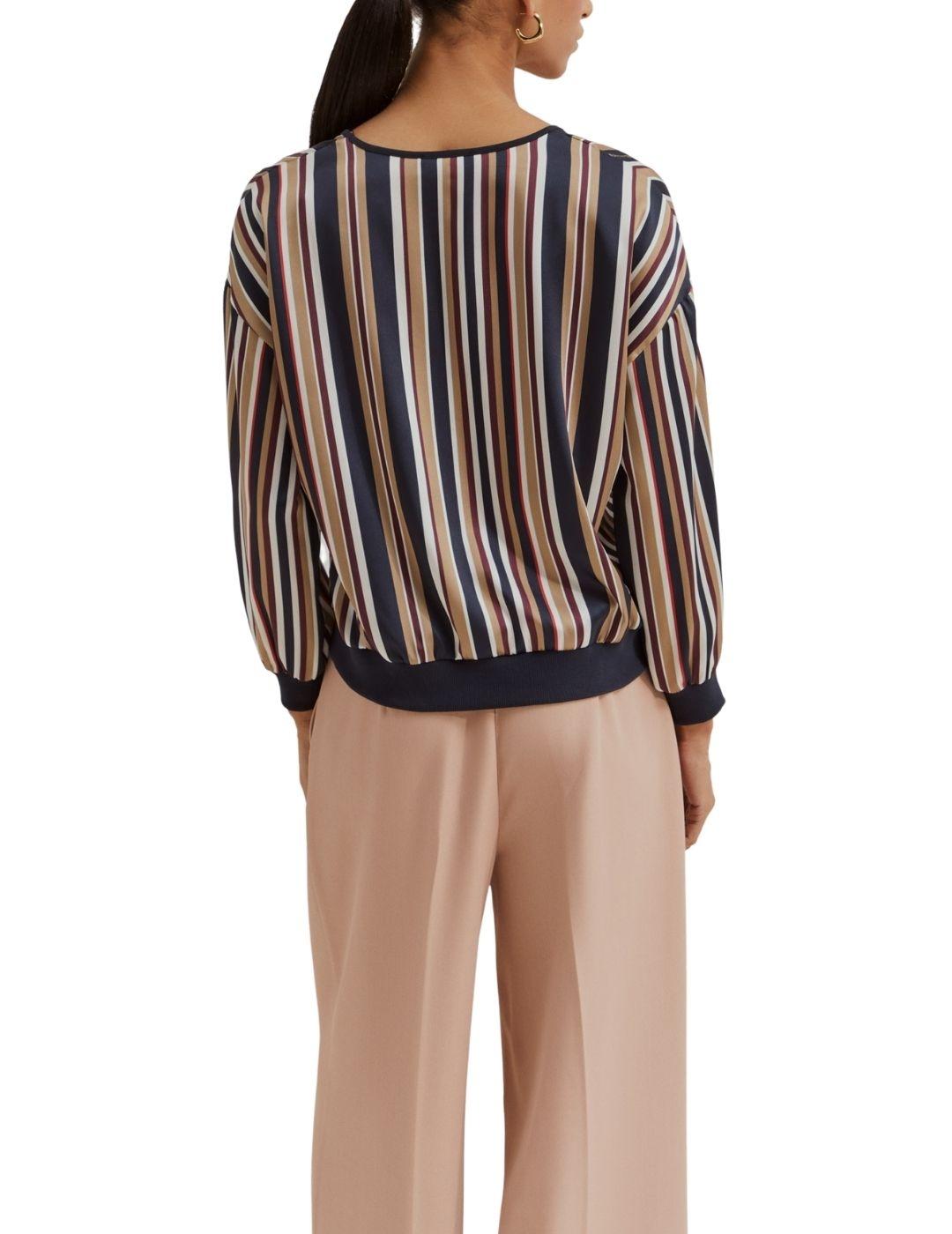 Blusa fluida Lion of Porches a rayas para mujer